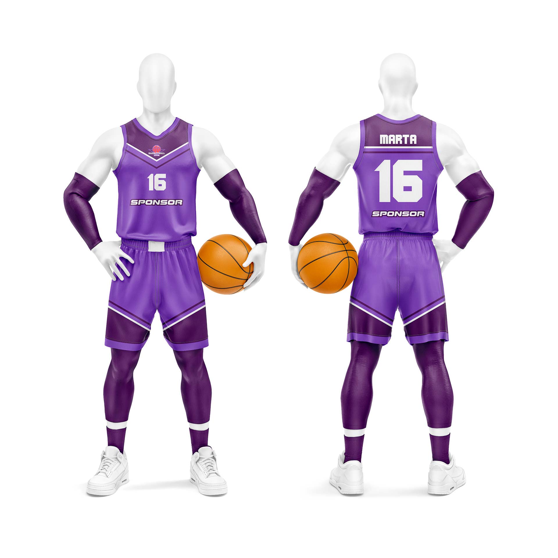 Baloncesto Camiseta Personalizada Morado