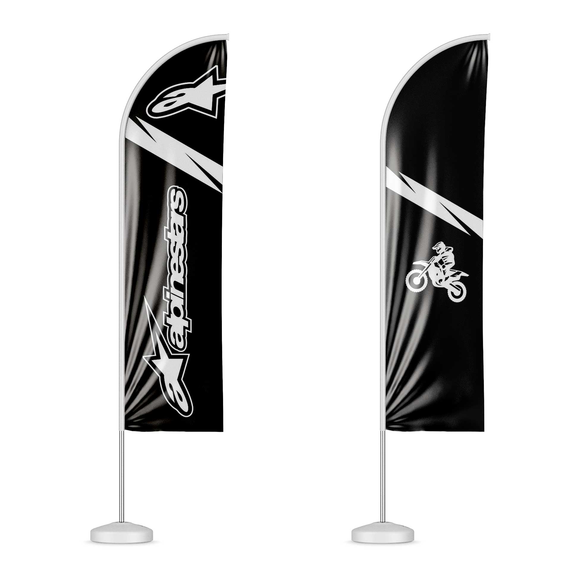 Banderolas de publicidad de 3mts