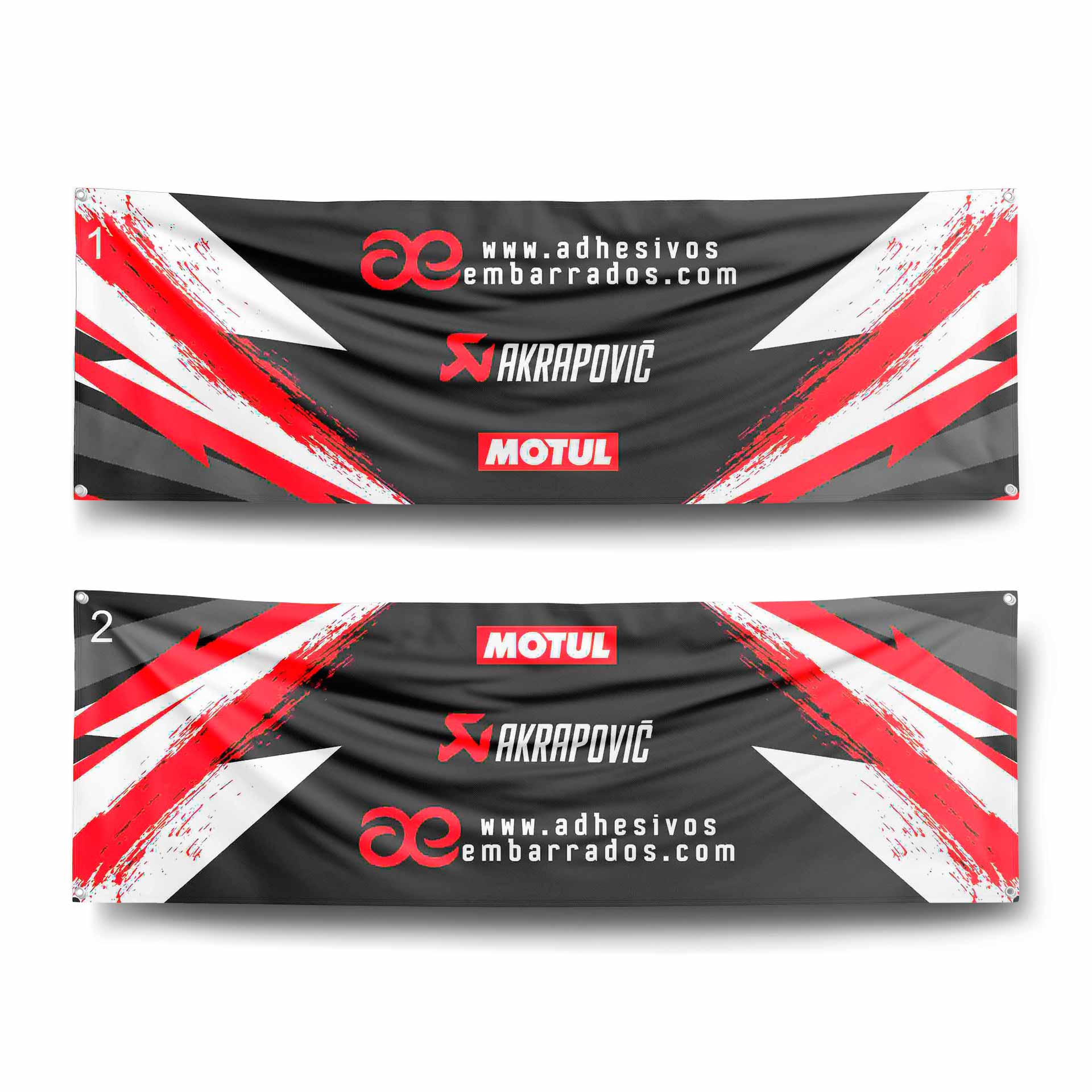lona personalizada negras-rojas-y-blancas