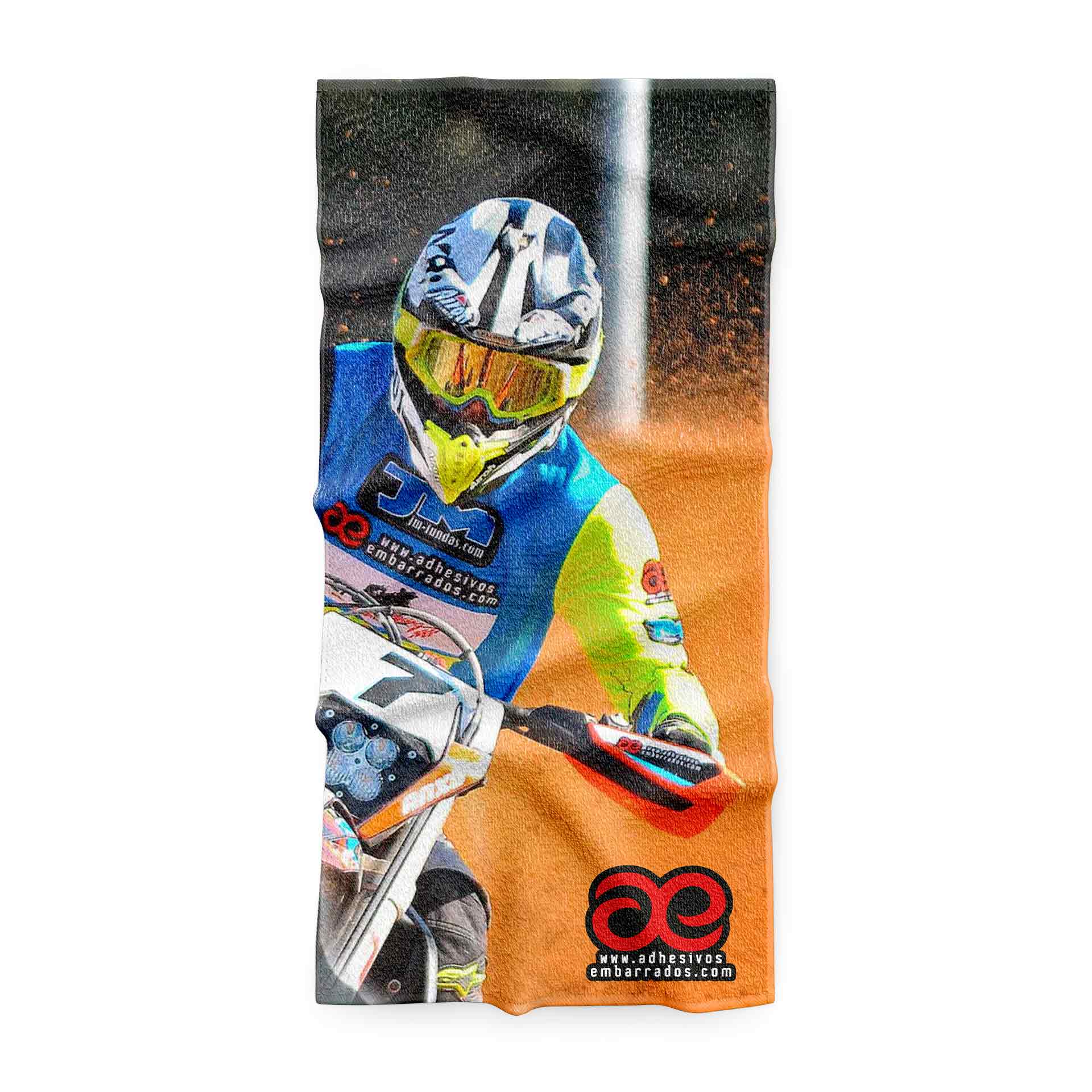 toalla personalizada foto-moto