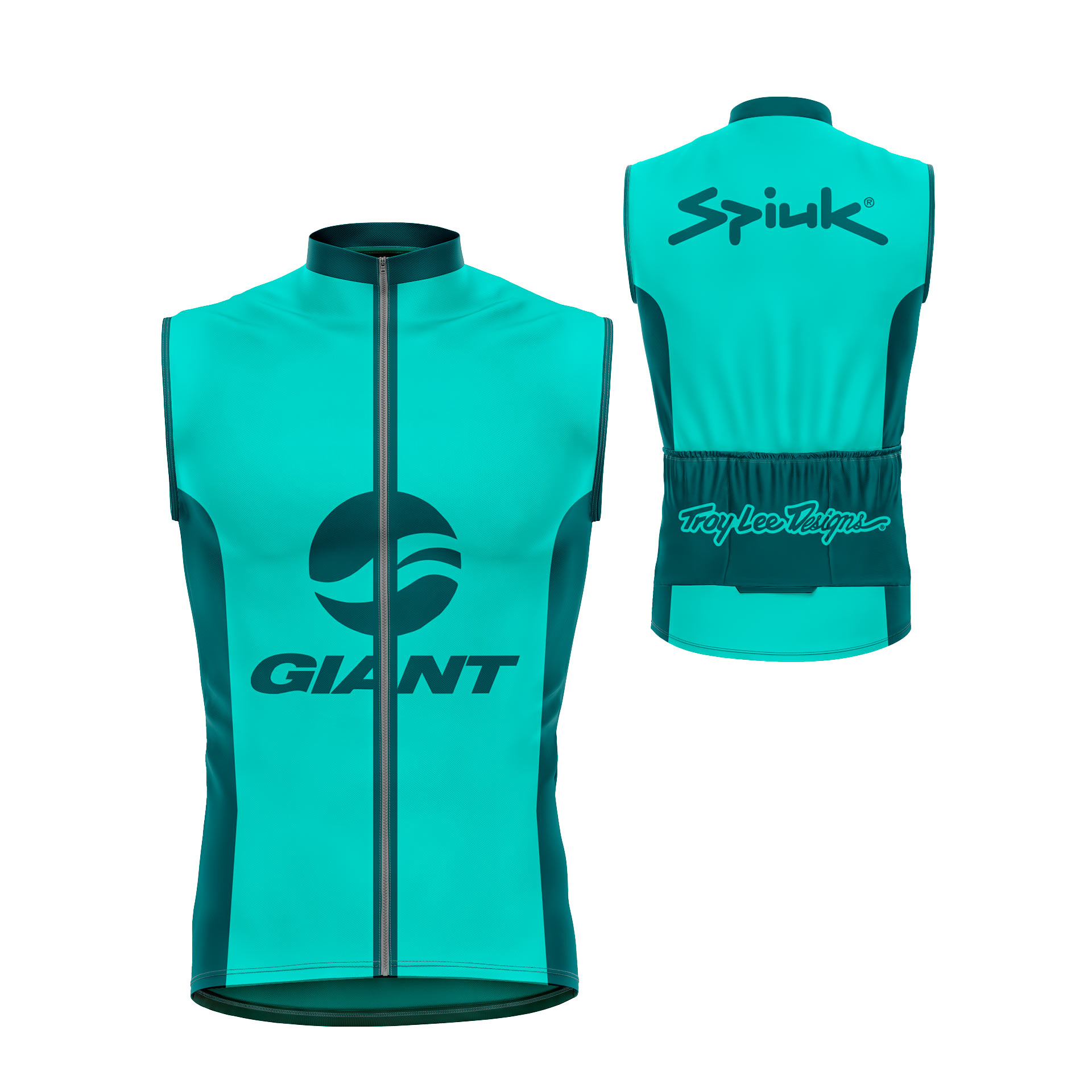 chaleco ciclismo azul
