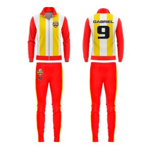 chandal personalizado rojo-y-amarillo