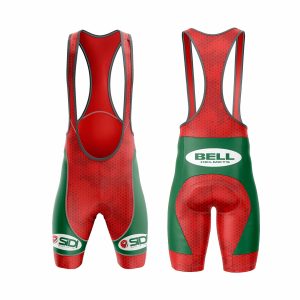 culotte ciclismo ROJO-Y-VERDE