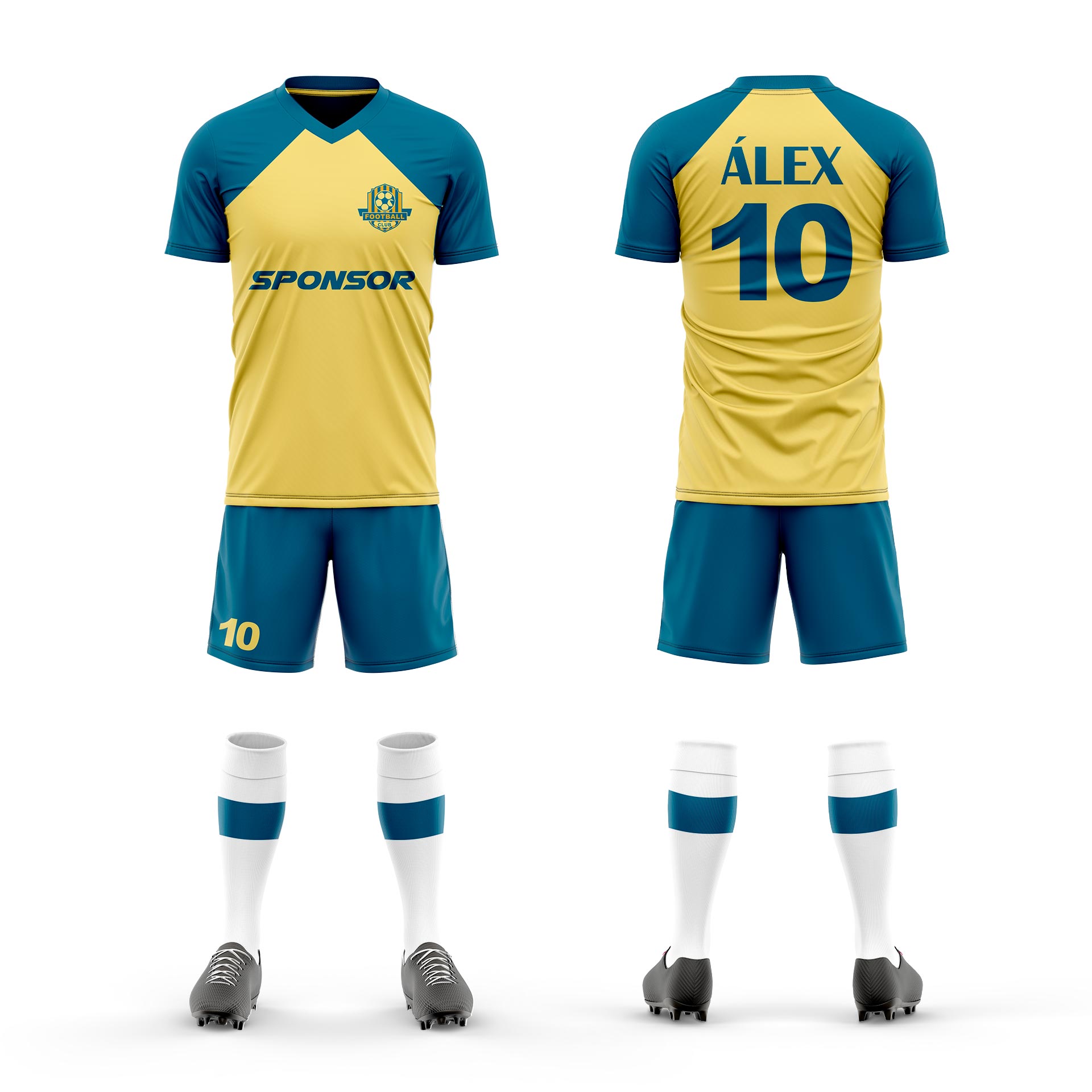 equipacion futbol amarilla