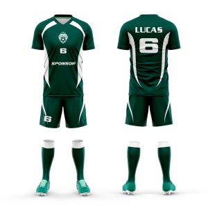 equipacion futbol personalizada verde
