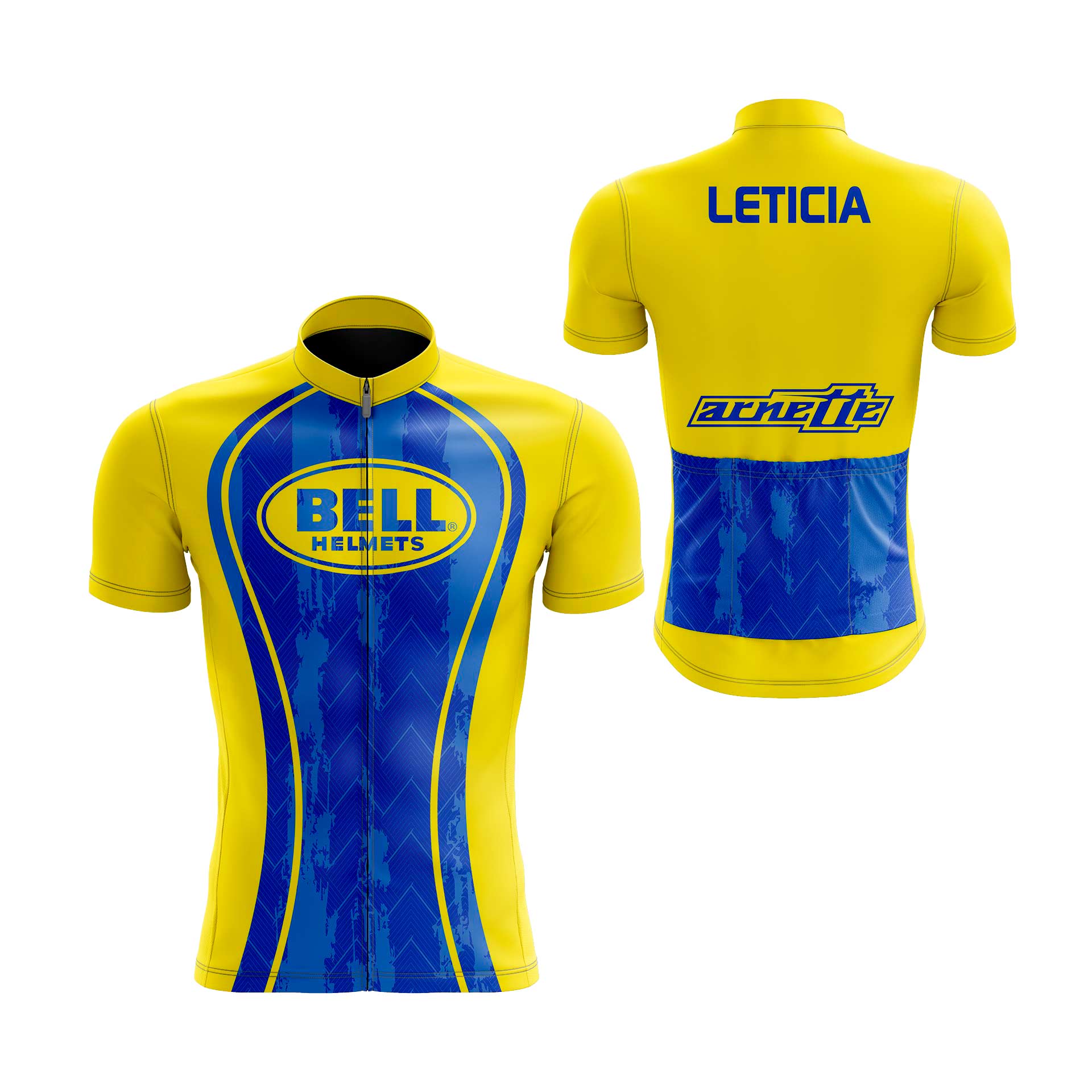 maillot ciclismo amarillo-y-azul