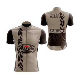 maillot ciclismo personalizado marron