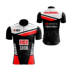 maillot ciclismo personalizado negro-rojo-y-blanco