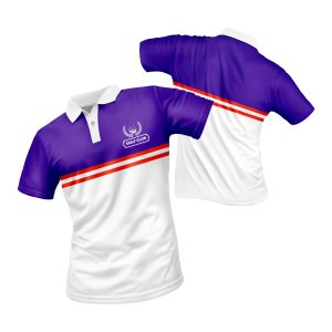 polo personalizado azul-rojo-y-blanco