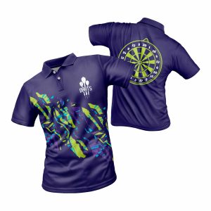 polo personalizado violeta-y-verde