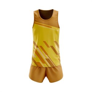 ropa de running amarillo
