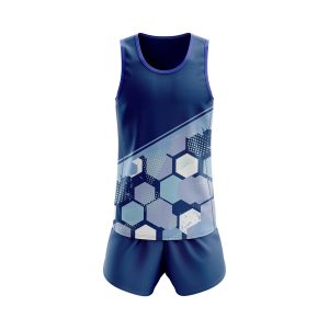 ropa de running azul