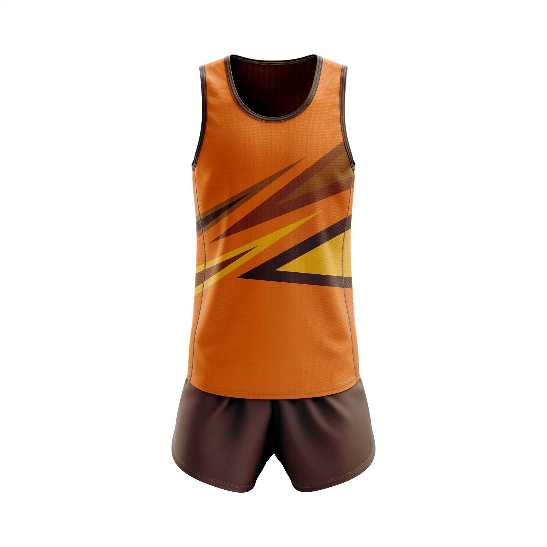 ropa de running naranja
