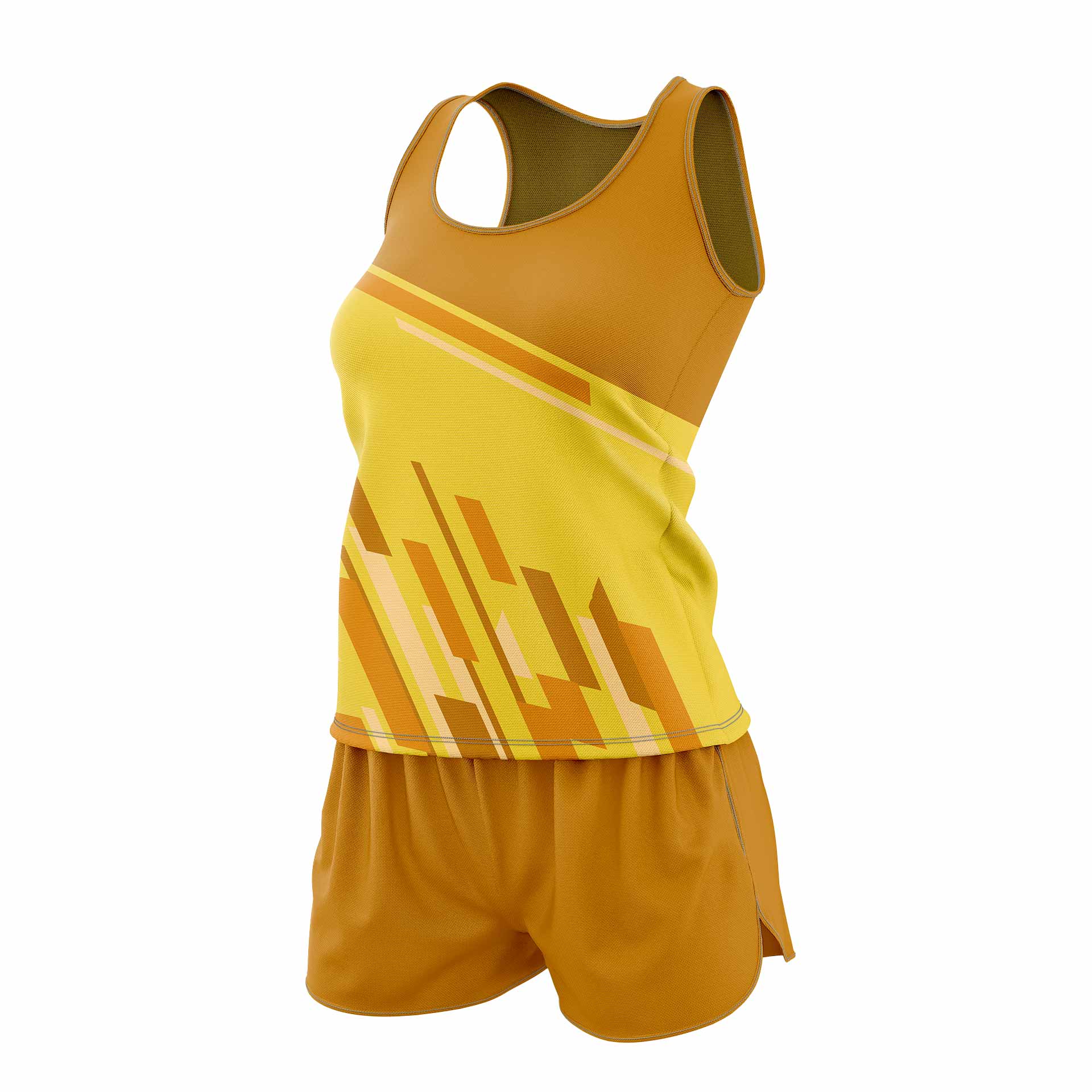 ropa running mujer amarilla